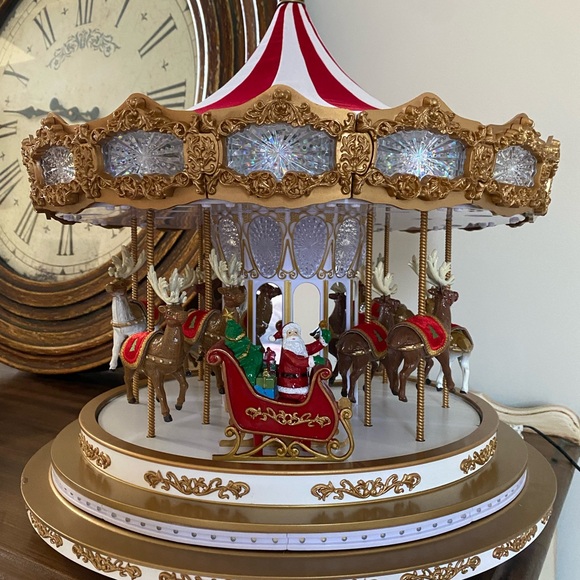 Mr. Christmas Regal Carousel Musical Animated Christmas Decoration, 17.25 inches - Picture 5 of 14